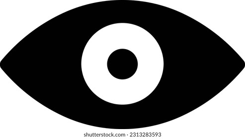 vista de lente de búsqueda de ojos ver Glifo