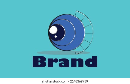 Eye Fish Abstrack moderen Logo 