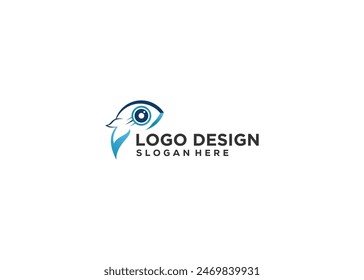 Eye fish Logo Design Icon Symbol