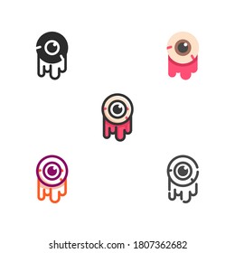 paquete de iconos de halloween plano visual
