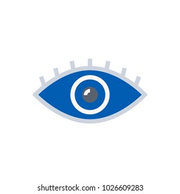 Eye flat illustration