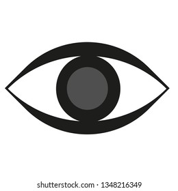 Eye flat illustration on white