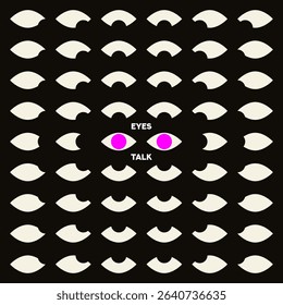 Eye flat vector illustration. Eye symbol. Cartoon eyeballs. Sight. 