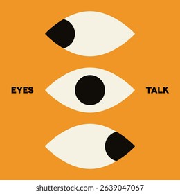 Eye flat vector illustration. Eye symbols. Cartoon eyeballs.