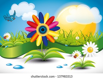 Eye Flower Landscape