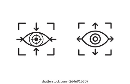 Eye Focus and Attention Icons