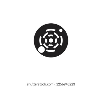 Eye focus icon logo template