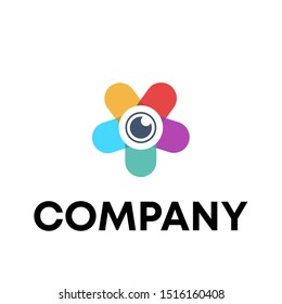 Eye full color design vector