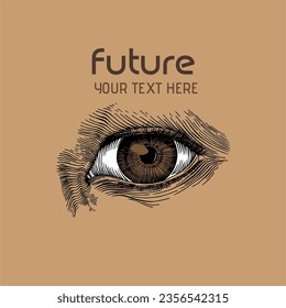 Futuro ocular - Signo vectorial gráfico