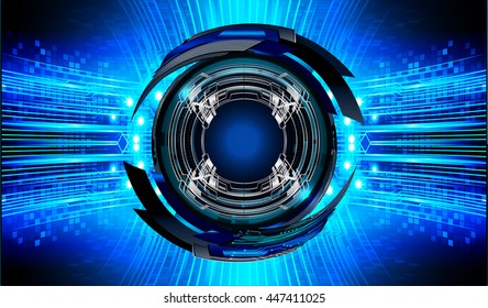 eye future technology, security concept background, Dark blue cyber Light Abstract for computer graphic website internet. circuit. illustration. infographics. motion move. binary. vector