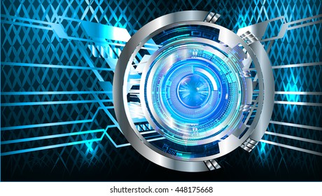 eye future technology, security concept background, Dark blue cyber Light Abstract for computer graphic website internet. circuit. illustration. infographics. motion move. binary