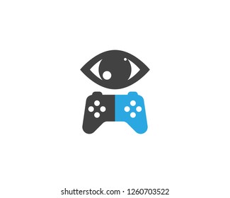 eye game view logo template