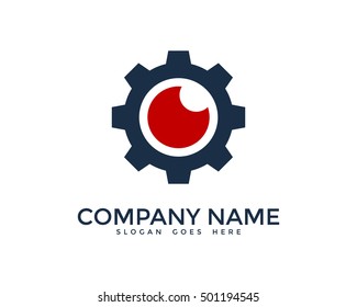 Eye Gear Logo Design Template