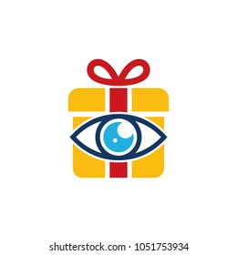 Eye Gift Logo Icon Design
