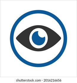 Eye, glance, look, visibility icon. Simple editable vector graphics.