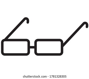 Eye Glass Glasses icon. best concept vector