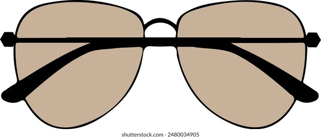 eye glass icon isolated on white background