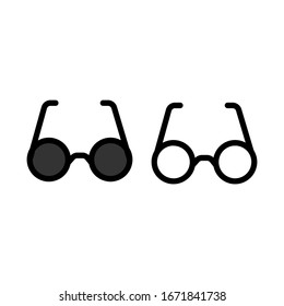 eye glass icon vector design