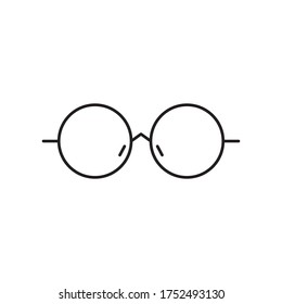 Eye Glass Icon Vector Illustration
