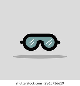 Imagen vectorial de icono de vidrio ocular