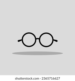 Imagen vectorial de icono de vidrio ocular