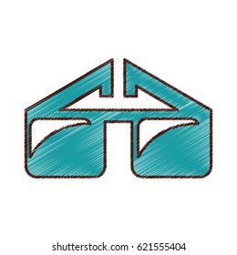 eye glass isolated icon