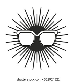 eye glass isolated icon vector illustration design