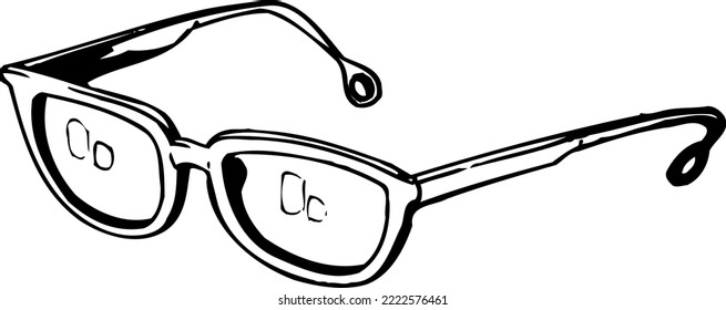 Eye Glass Spectacles Vector Illustration
