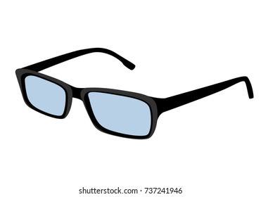 eye glass vector design on white background