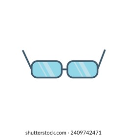 eye glasses cartoon  vector element design template web