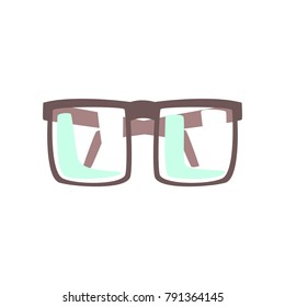 Eye glasses cartoon vector Illustration