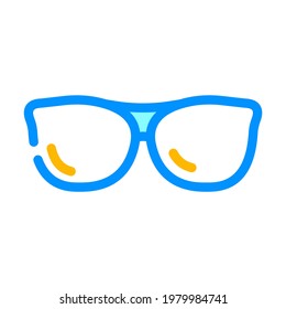 eye glasses color icon vector. eye glasses sign. isolated symbol illustration