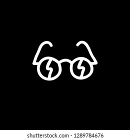 eye glasses doodle icon