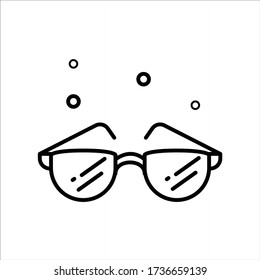 Eye Glasses Fathers Day Special Line Icon