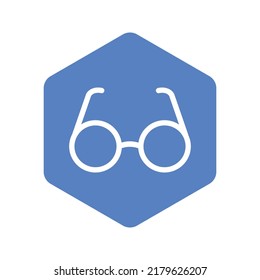 Augengläser, flache Linie Symbol Design.