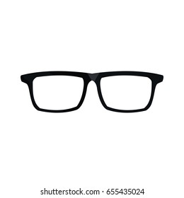 eye glasses hipster style frames icon