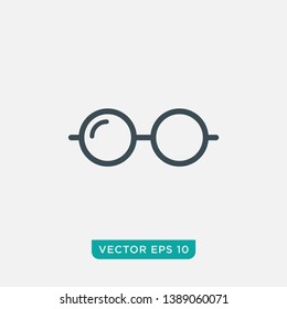 Eye Glasses Icon Design, Vector EPS10