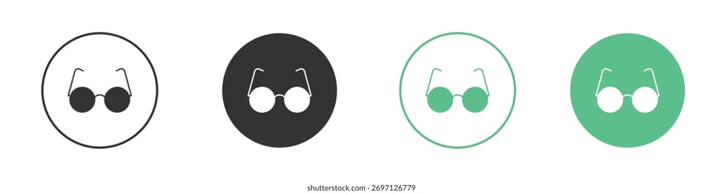 Eye glasses icon for design and web.