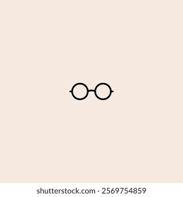 Eye glasses icon flat vector design.