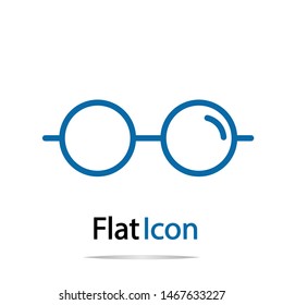 eye glasses icon isolated on white background.