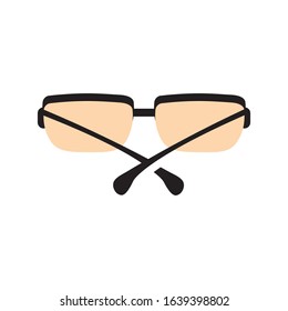eye glasses icon logo vector