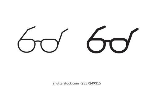 Eye glasses Icon set. vector illustration set