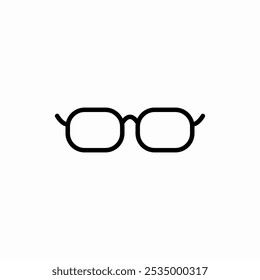 eye glasses icon sign vector