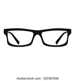 Eye glasses icon. Simple illustration of eye glasses vector icon for web