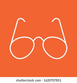 Eye glasses icon, stock vector illustration, EPS10.