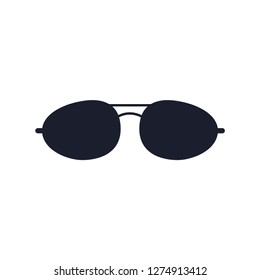 Eye glasses icon style flat trendy
