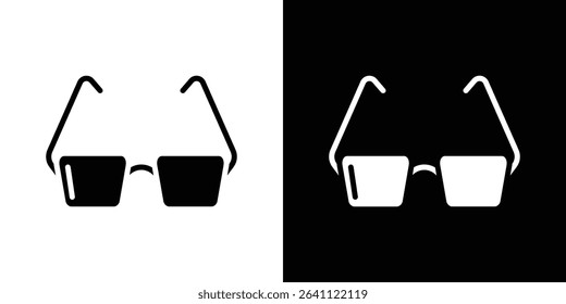 Eye glasses icon symbols. Vector illustration.