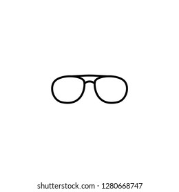 eye glasses icon vector