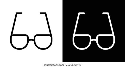 Eye glasses icon vector collection. vector sign illustration