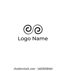 Eye Glasses icon vector illustration logo template. EPS 10